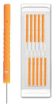Aculine Orange Plastic Handle Detox Needle (500 needles per box)