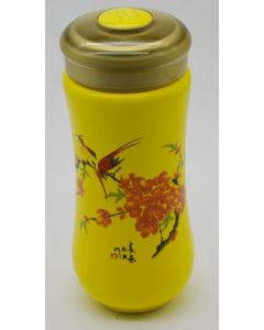 Porcelain Tea Traveller - Yellow Cherry Blossom