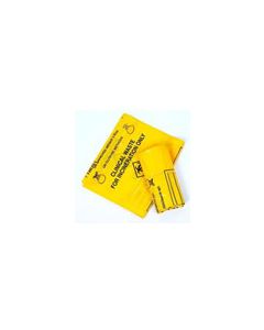 Yellow clinical waste bags Pack of 25