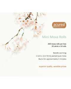 Mini Moxa Rolls on sticks (20 sticks x 10 rolls) 