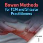Bowen Methods for TCM and Shiatsu Practitioners - Course 1