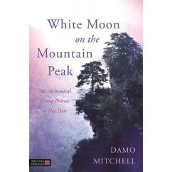 White Moon on the Mountain Peak
